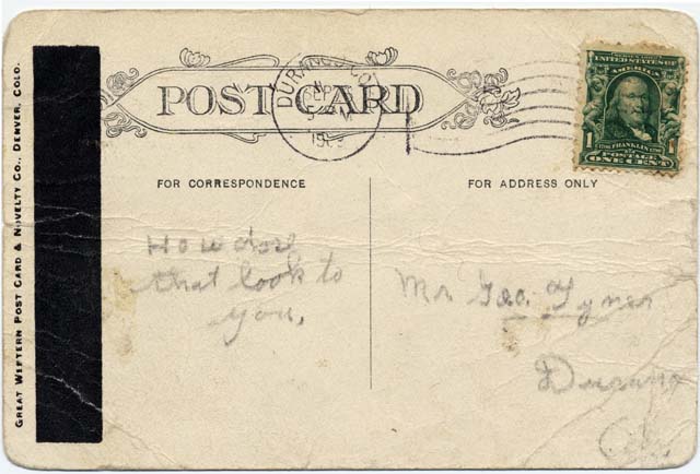 Post card image (address side)