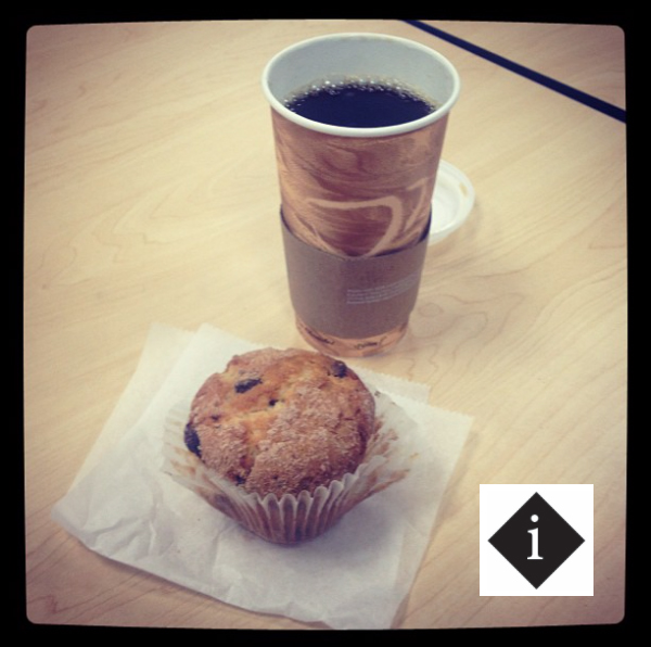 Coffee and a muffin with you news