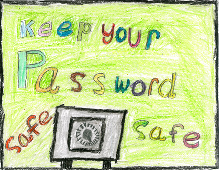 keep your password safe poster