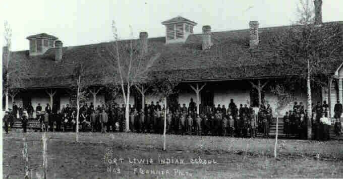 students at Indian boarding school