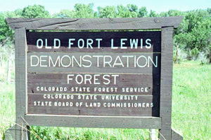 demonstration forest sign