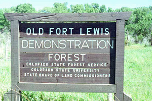 demonstration forest sign demonstration forest sign