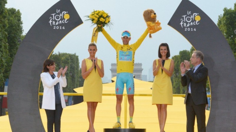 Tour de France podium