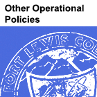 Image of partial Fort Lewis College seal with text 'Other Operational Policies' above it
