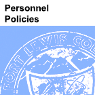 Image of partial Fort Lewis College seal with text 'Personnel Policies' above it