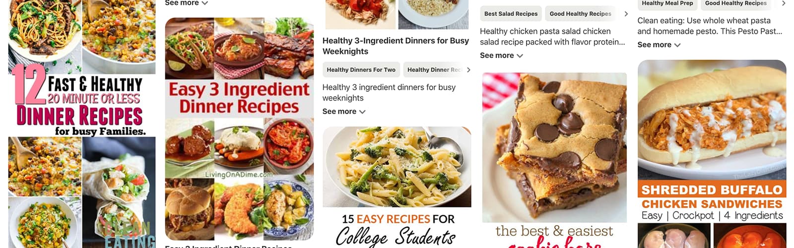 Healthy snacks Pinterest board